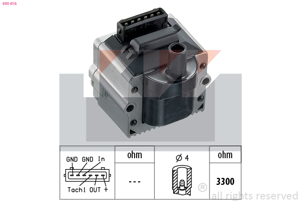 KW Gyújtótrafó 490416_KW